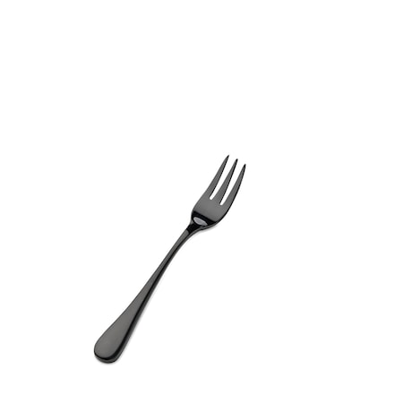 Bon Chef Como, Oyster/Cocktail Fork, Mirror Finish, 18/10, 5.5" - Black , set of 12 S4008B